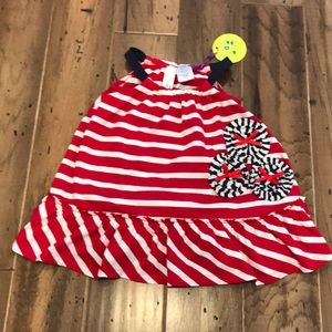Lydia Jane - NWT - Red/White/Blue Dress Set